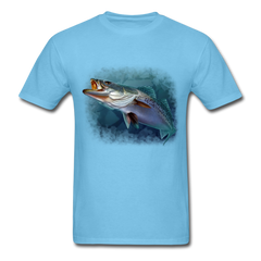 Speckled Sea Trout tee shirt - aquatic blue