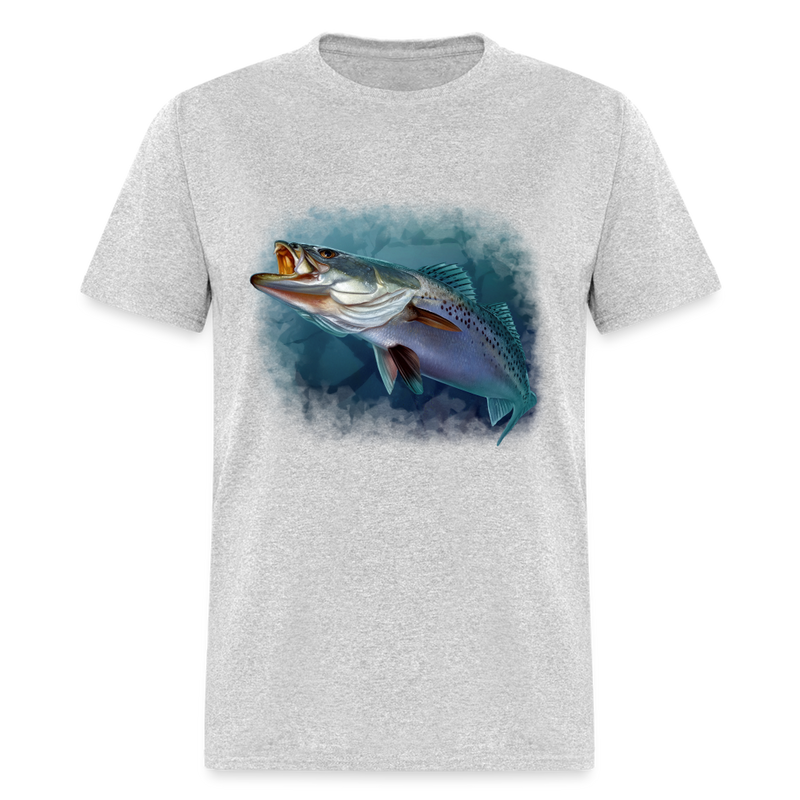 Speckled Sea Trout tee shirt - heather gray