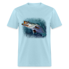 Speckled Sea Trout tee shirt - powder blue