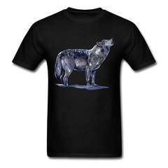 The Lone Wolf Wildlife tee shirt - black