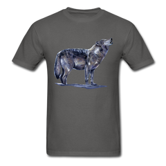 The Lone Wolf Wildlife tee shirt - charcoal