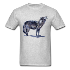 The Lone Wolf Wildlife tee shirt - heather gray