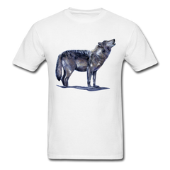 The Lone Wolf Wildlife tee shirt - white