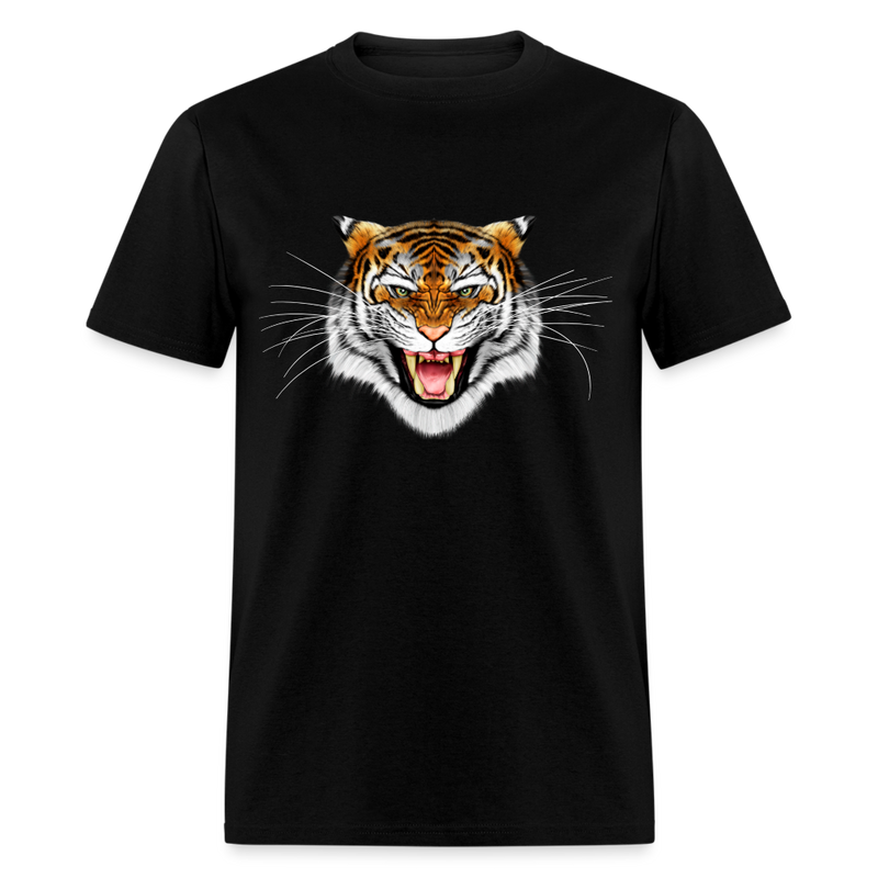 Tiger Face tee shirt - black