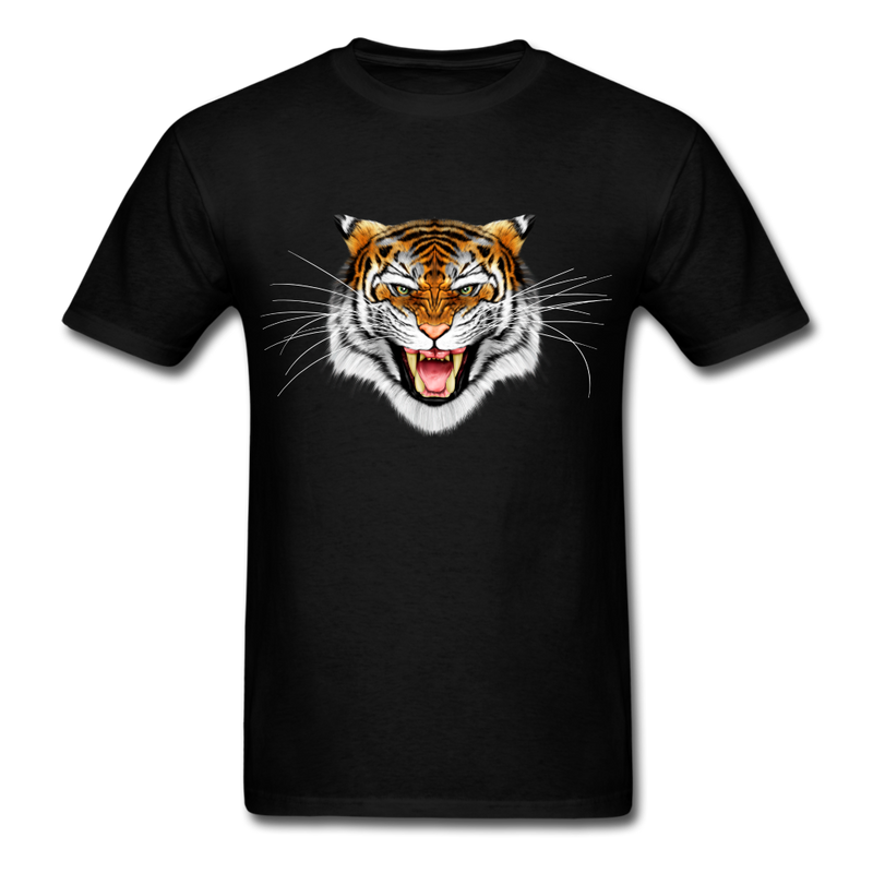 Tiger Face tee shirt - black