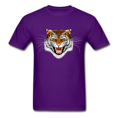 Tiger Face tee shirt - purple