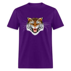 Tiger Face tee shirt - purple