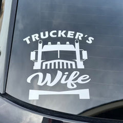 Truckers Wife vinyl window decal sticker
