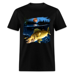 Walleye Moonlight tee shirt - black