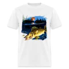 Walleye Moonlight tee shirt - white