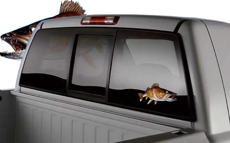 walleye vinyl fish decal sticker