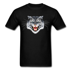 White Tiger Face tee shirt - black