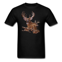 Whitetail Bucks wildlife shirt design - black