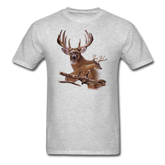 Whitetail Bucks wildlife shirt design - heather gray