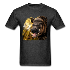 Wild Boar Hunter tee shirt - heather black