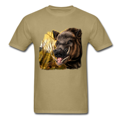 Wild Boar Hunter tee shirt - khaki