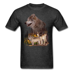 Wolf Pack Wildlife tee shirt - heather black